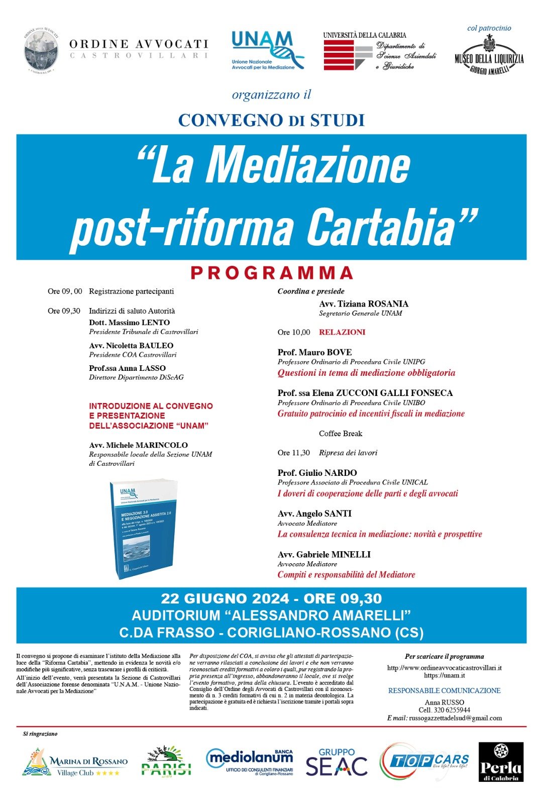 Convegno - La Mediazione post-riforma Cartabia